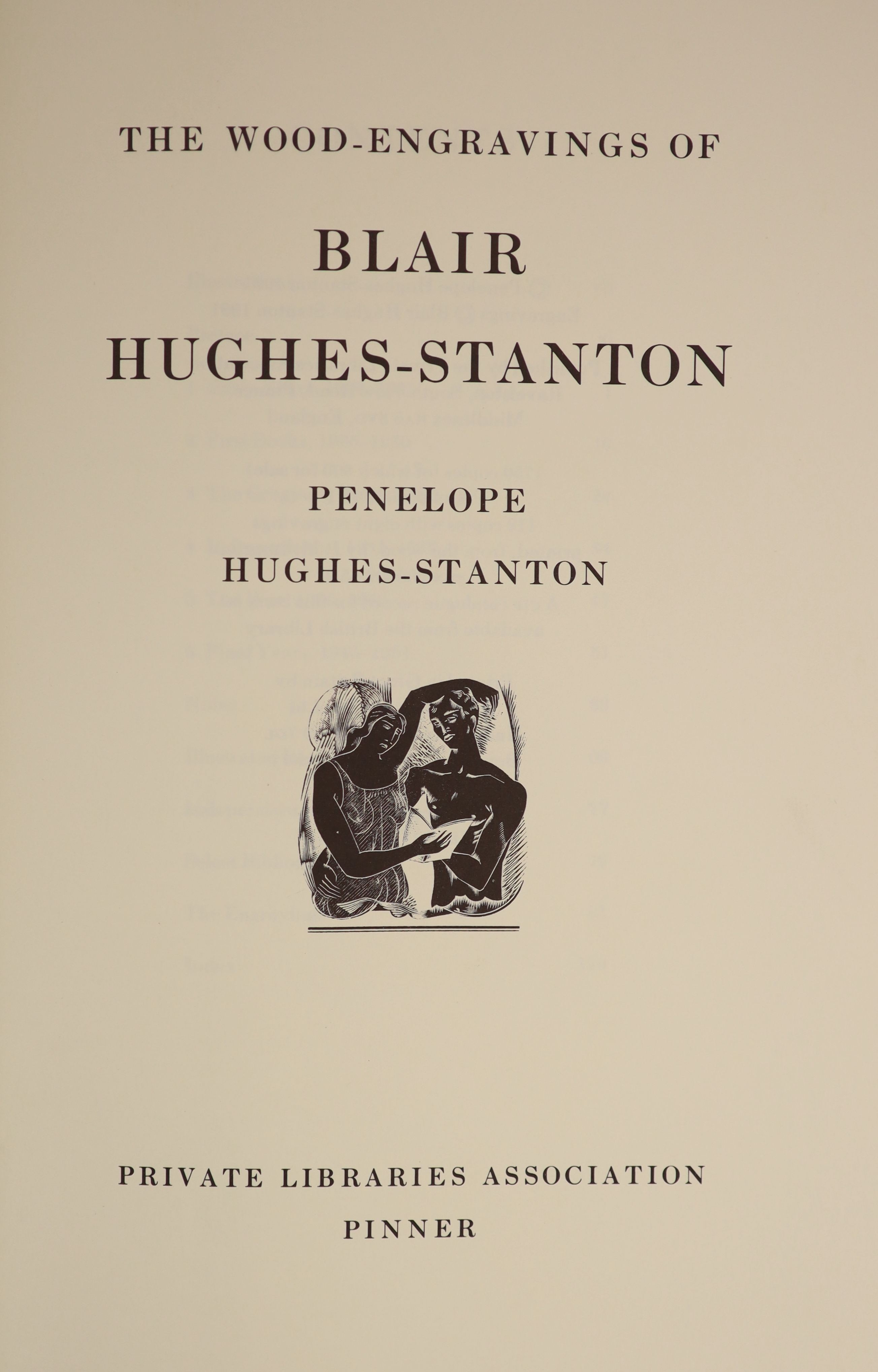 Hughes-Stanton - The Wood-Engravings of Blair Hughes-Stanton, one of 112 with 8 additional engravings, original half morocco, with slip case, Boars Head Press, Pinner, 1991
